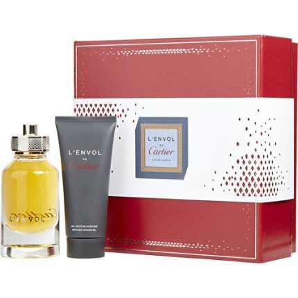 Cartier LEnvol Eau de Parfum Spray 80Ml & Shower Gel 100Ml Mens Cologne