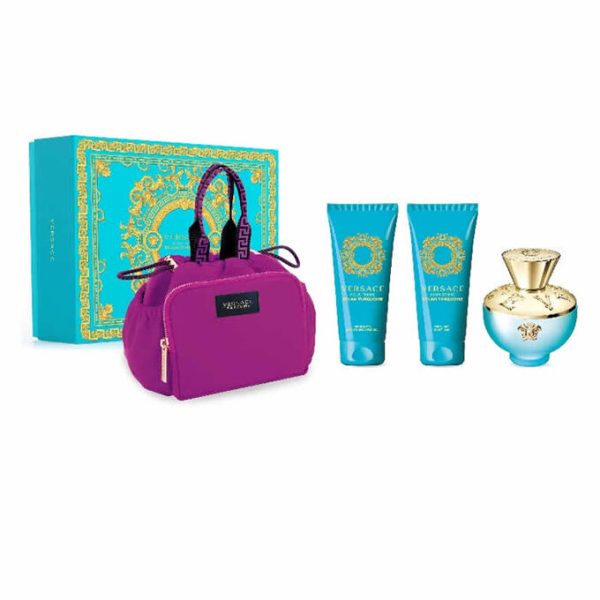 Versace Dylan Blue Turquoise F Coff Bag Edt100+Sg/Bl100Ml